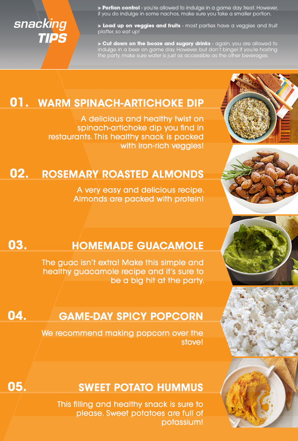 Five Healthy Game Day Snacks | Xperience Fitness