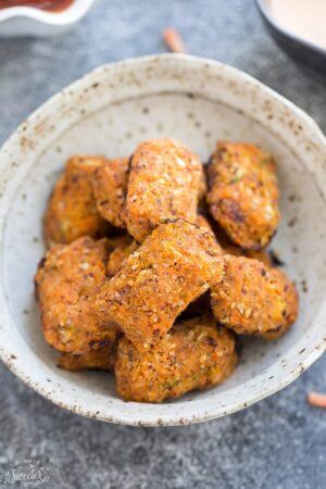paleo sweet potato zucchini tots