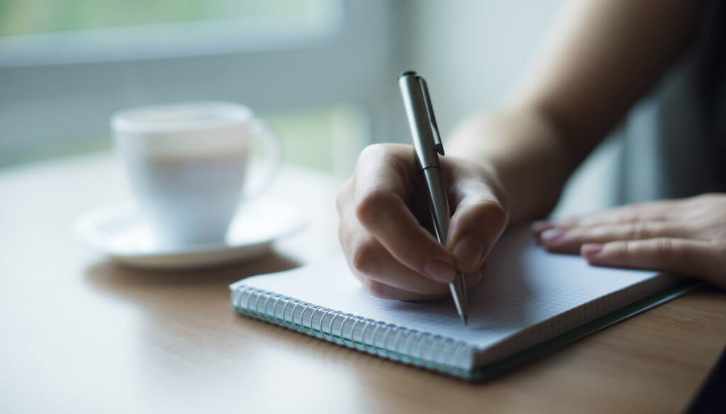 writing down fitness goals