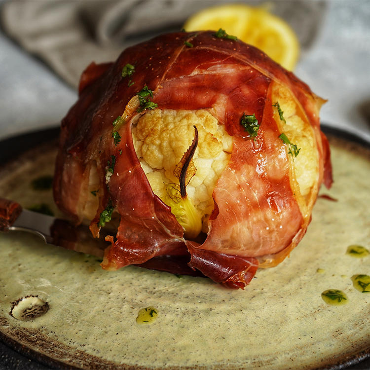bacon wrapped cauliflower